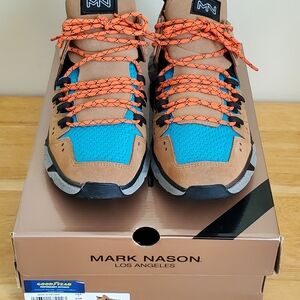 Mark Nason Women's Tan, Turquoise and Orange Sneakerboots